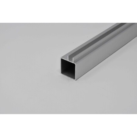 Eztube Single Captive Fin Extrusion for 1/4in Panel Panel  White, 24in L x 1in W x 1in H, QR Both Ends 100-250 WH QR 2